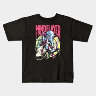 Mind Flayer  (Black Print) Kids T-Shirt